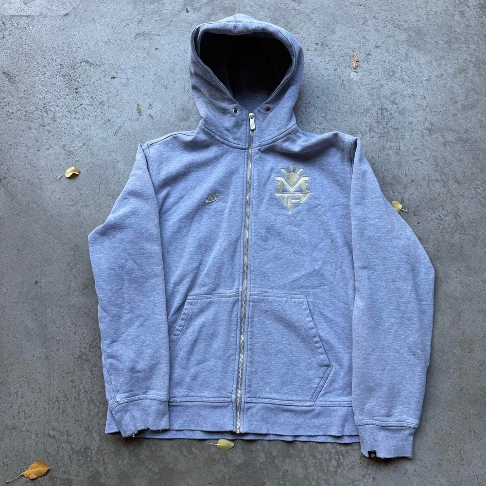 Early 2000s Mens XL Nike Sportswear Manny Pacquiao Gold Embroidery Full Zip Up